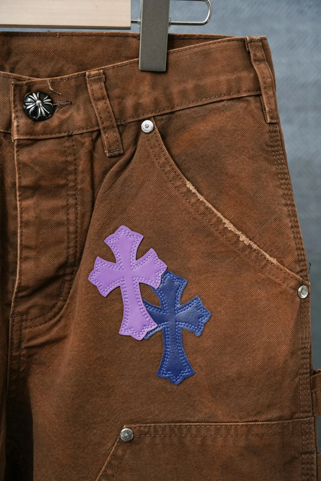 ：S 046 & Chrome Hearts Same Style ：Brown Size：28 30 32 34 （S-XL)